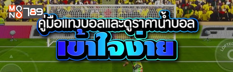 คู่มือแทงบอลและดูราคาน้ำบอล เข้าใจง่าย